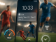A smartphone showing a live sports notification with graphical overlays, symbolizing technology in sports